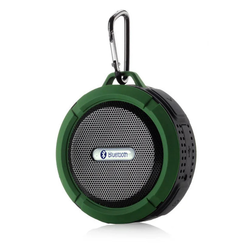 Bluetooth Speaker Wireless Waterproof Suction Cup Outdoor Sports Sound Box Mini Subwoofer for Shower Car Smart Phone MIC TF C6