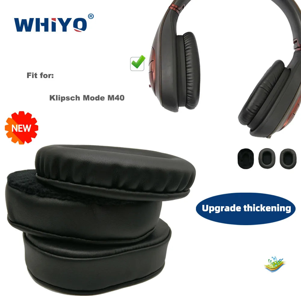 New Upgrade Replacement Ear Pads for Klipsch Mode M40 Headset Parts Leather Cushion Velvet Earmuff Earphone Sleeve