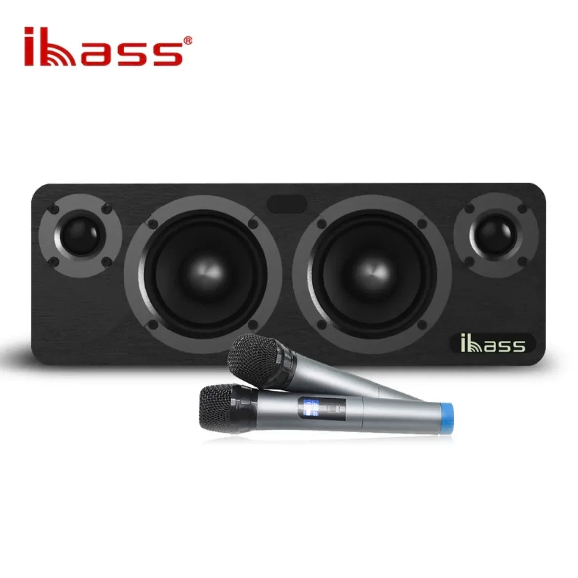 IBASS Wooden Speaker 200W Ultra High Power Bluetooth Speaker 4 Units Surround Sound Subwoofer Karaoke Wireless Coaxial Input