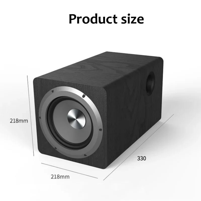 Ibass Professional Sound Subwoofer Bass Amplifier DJ Stage Performance Equipment 100W Big Power 6.5-In Wooden Active Subwoofers