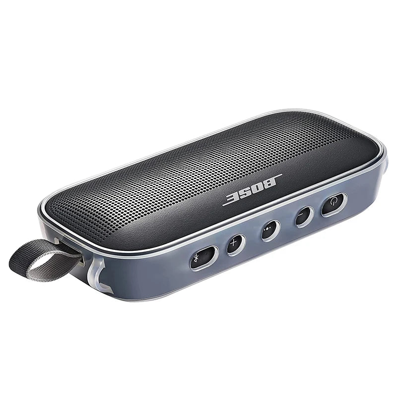 ZOPRORE TPU Portable Case Protective Travel Cover for Bose SoundLink Flex Bluetooth Speaker With Shoulder Strap and Carabiner