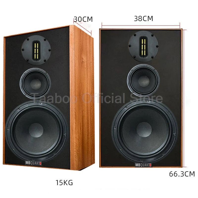 12Inch Bluetooth Speaker Audience High Power 3 Division Speaker Wooden Amplifier Sound Box High Fidelity Home Cinema for Desktop