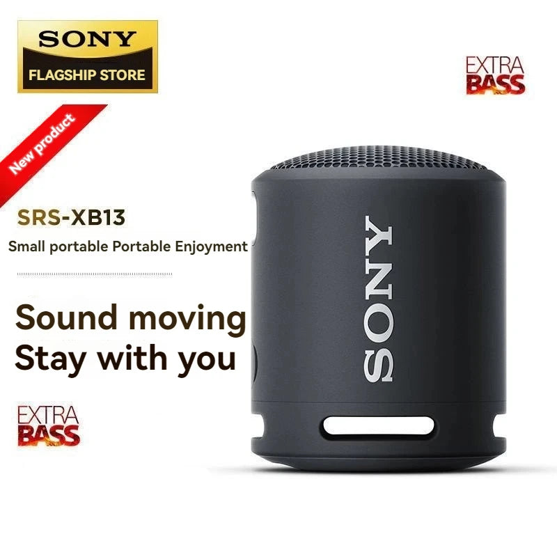 Sony Portable Speaker SRS-XB13 BC Black Waterproof and Dustproof IP6 Battery Life Up to 16 Hours