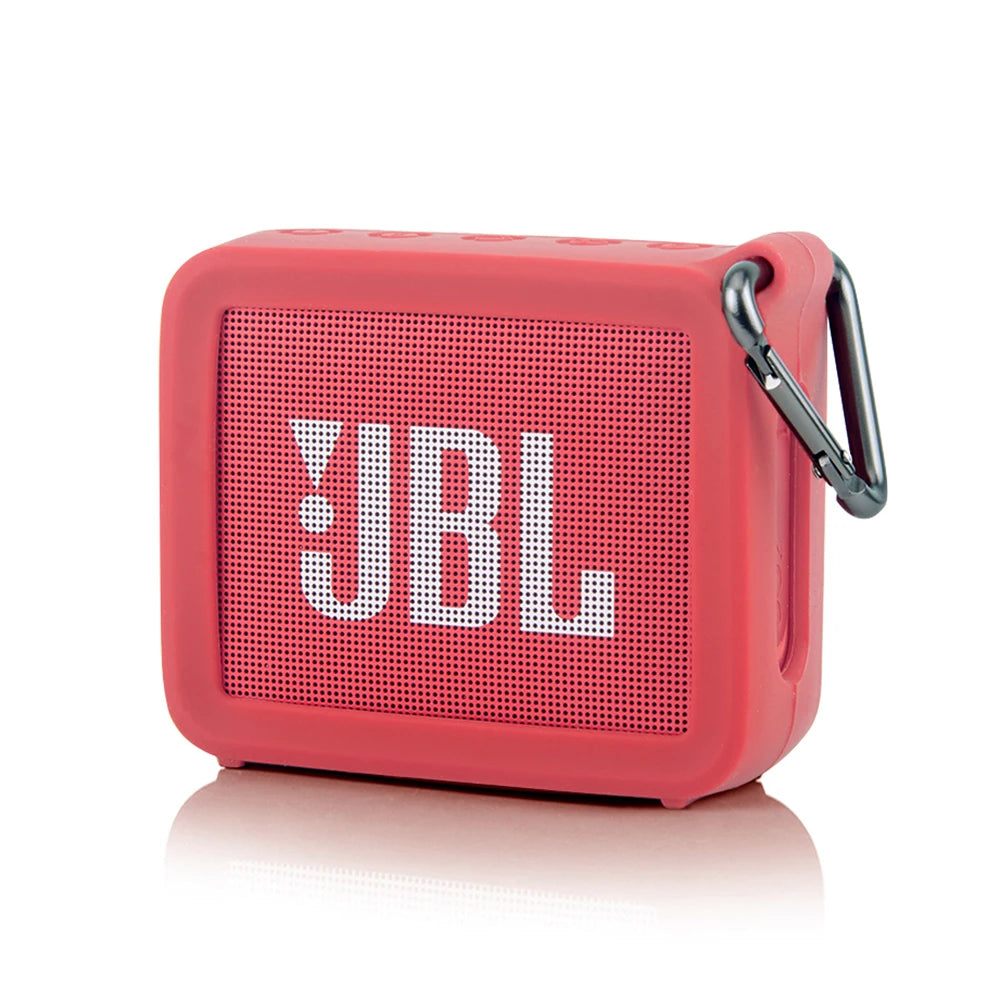 New Portable Silicone Case Protective Travel Case Soft Silica Gel Storage Pouch Audio Case for JBL GO 2 GO2 Bluetooth Speakers