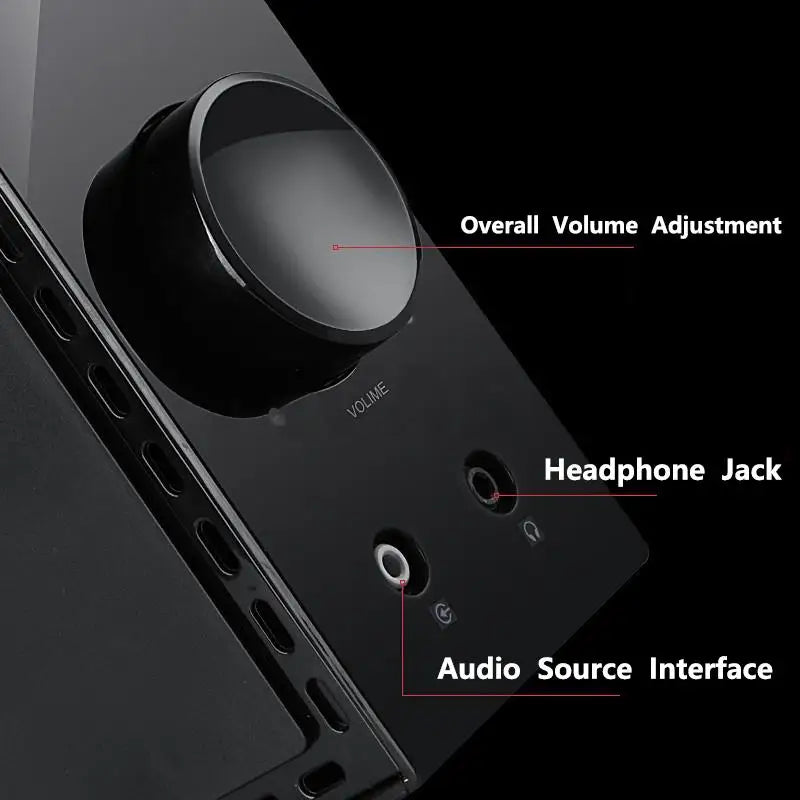 High Power 6.5 Inch Subwoofer Two-Way Bluetooth Speaker Amplifier Surround Sound Bass Home Theater Sound System Audio Set 2.1