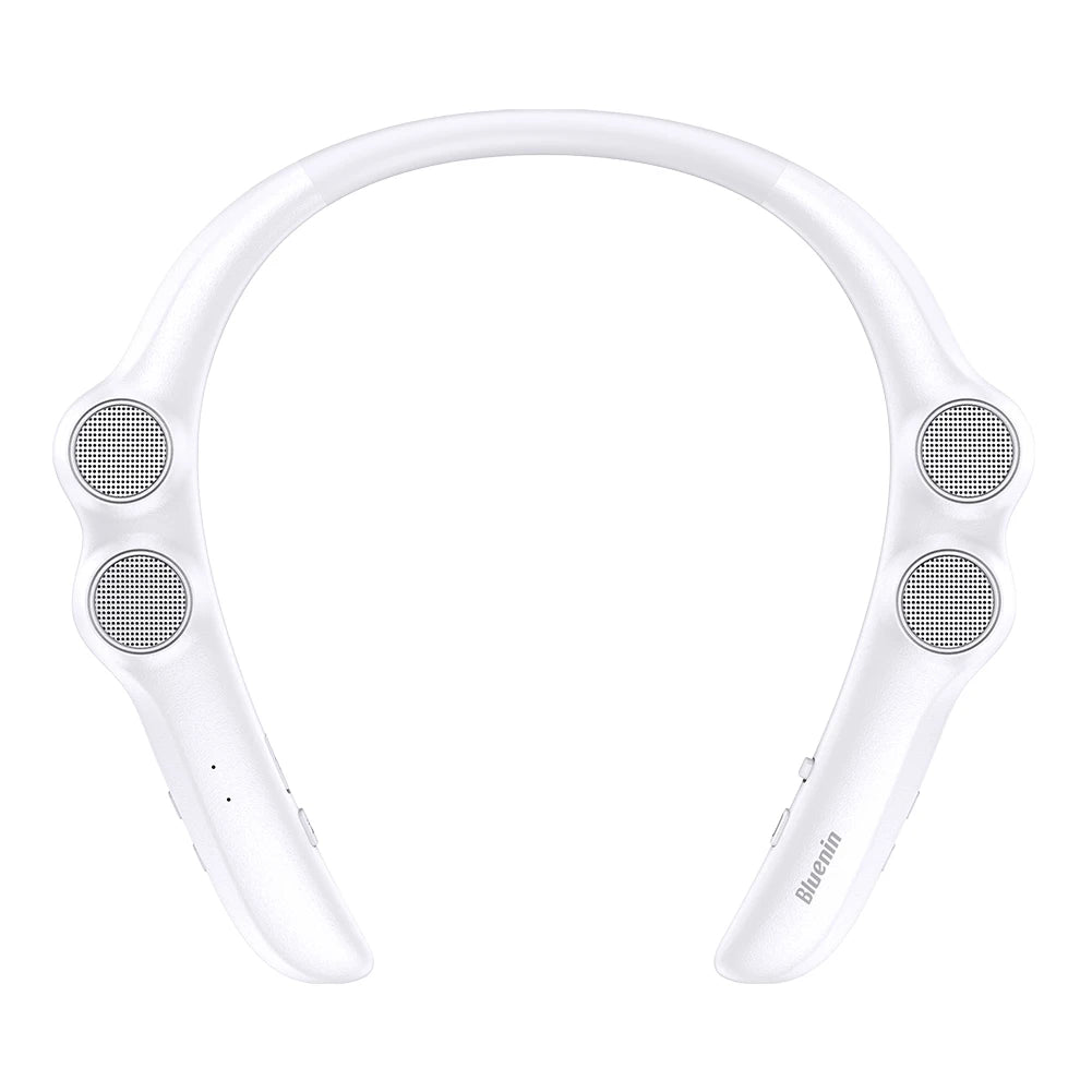 Neckband Speaker Bluetooth-Compatible 5.0 Wireless Stereo Speaker 15H Playtime Wearable Speakers IPX4 Waterproof for Game Play