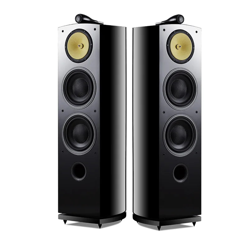 250W 8-Inch Floor Passive Speaker High-Fidelity Three-Way Surround Speaker Nautilus Speaker High-End Home Theater Speaker