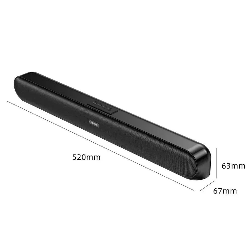 Desktop Sound Bar With Subwoofer Home Theater Sound System Support USB Drive TF Card AUX HIFI Stereo Game PC Bluetooth Speaker