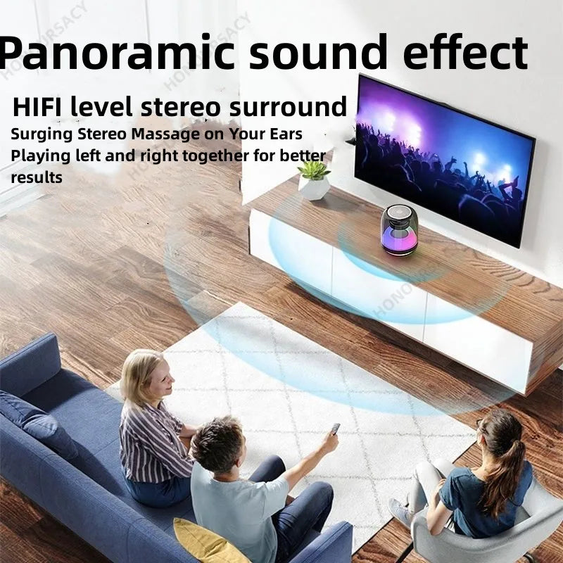L20 Harman Kardon Fourth Generation 360 Degree LED Subwoofer HIFI Sound Quality Desktop Creative Wireless Bluetooth Speaker TF