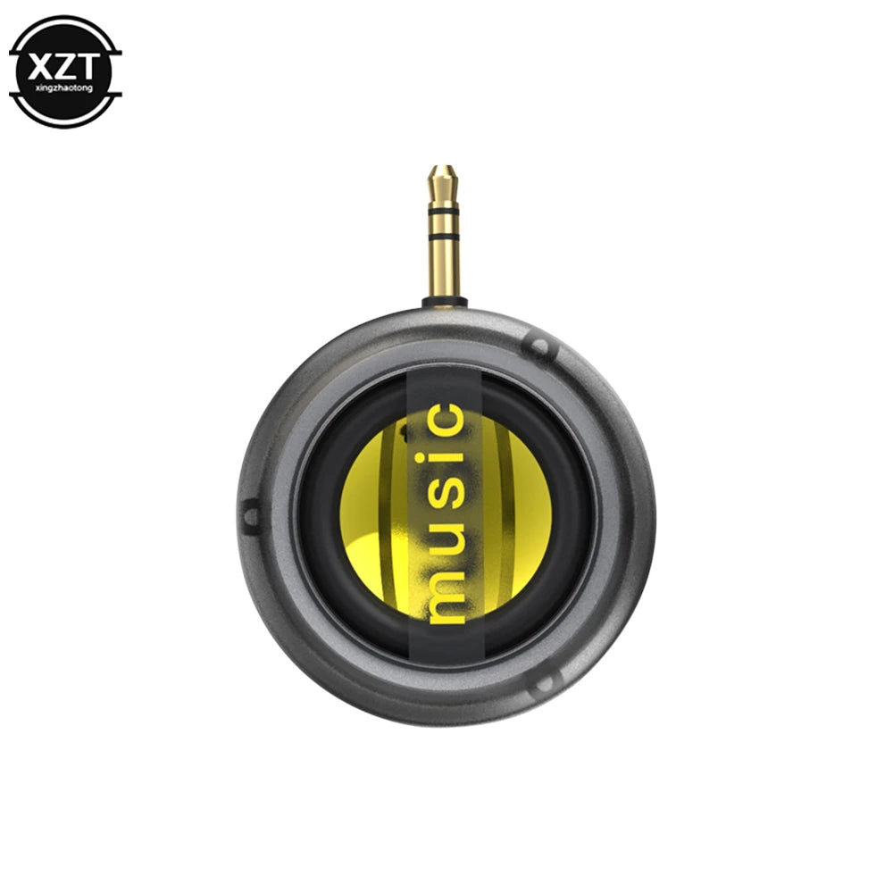 Mini Music Speaker Sound Column Hifi Music Stereo Sport for Pc Laptop Phone Mobile Portable Rechargeable Small Speaker 3.5mm