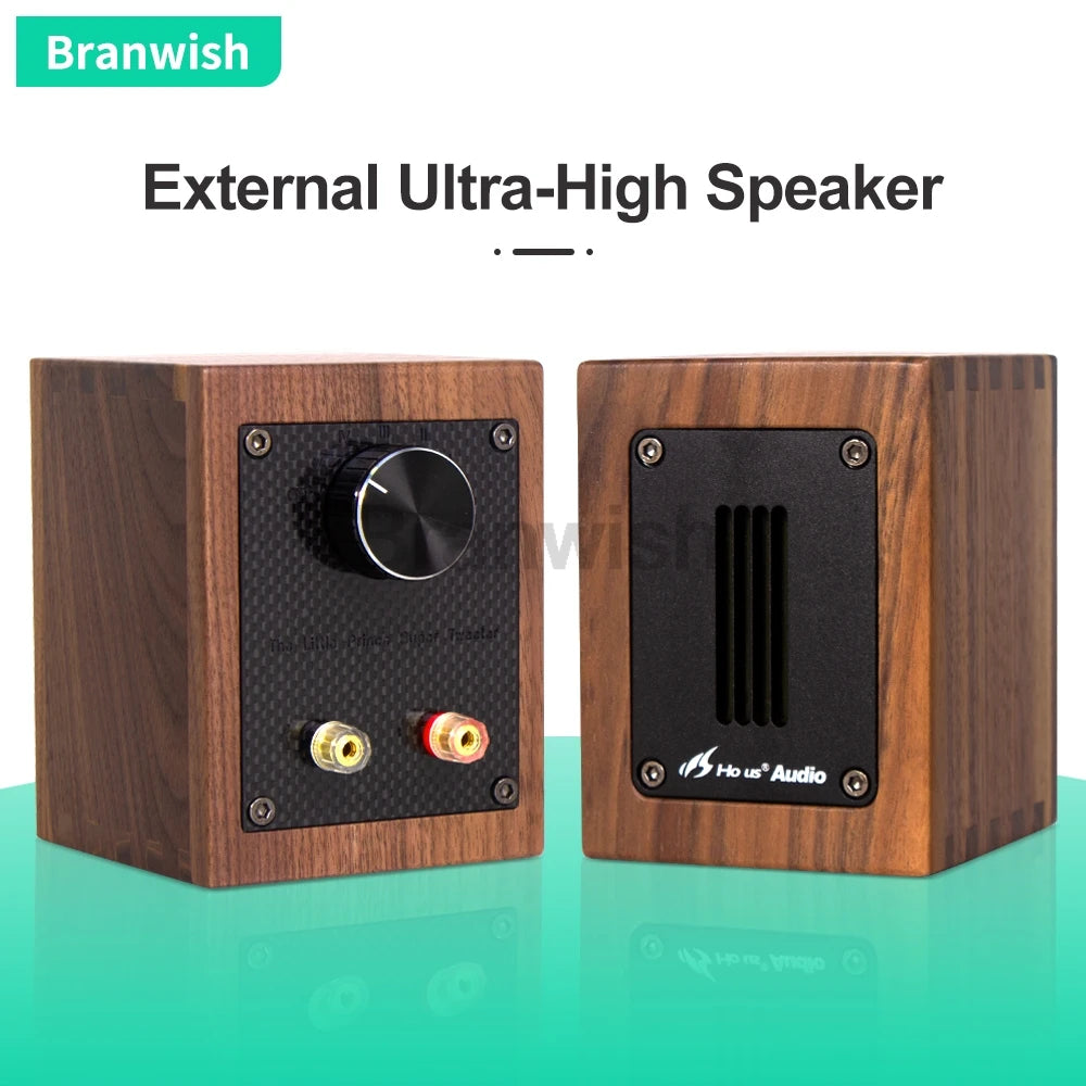 6Ohm New Brand Walnut Fever Independent Ribbon Super Tweeter External Tweeter Speaker Sound Box 30W