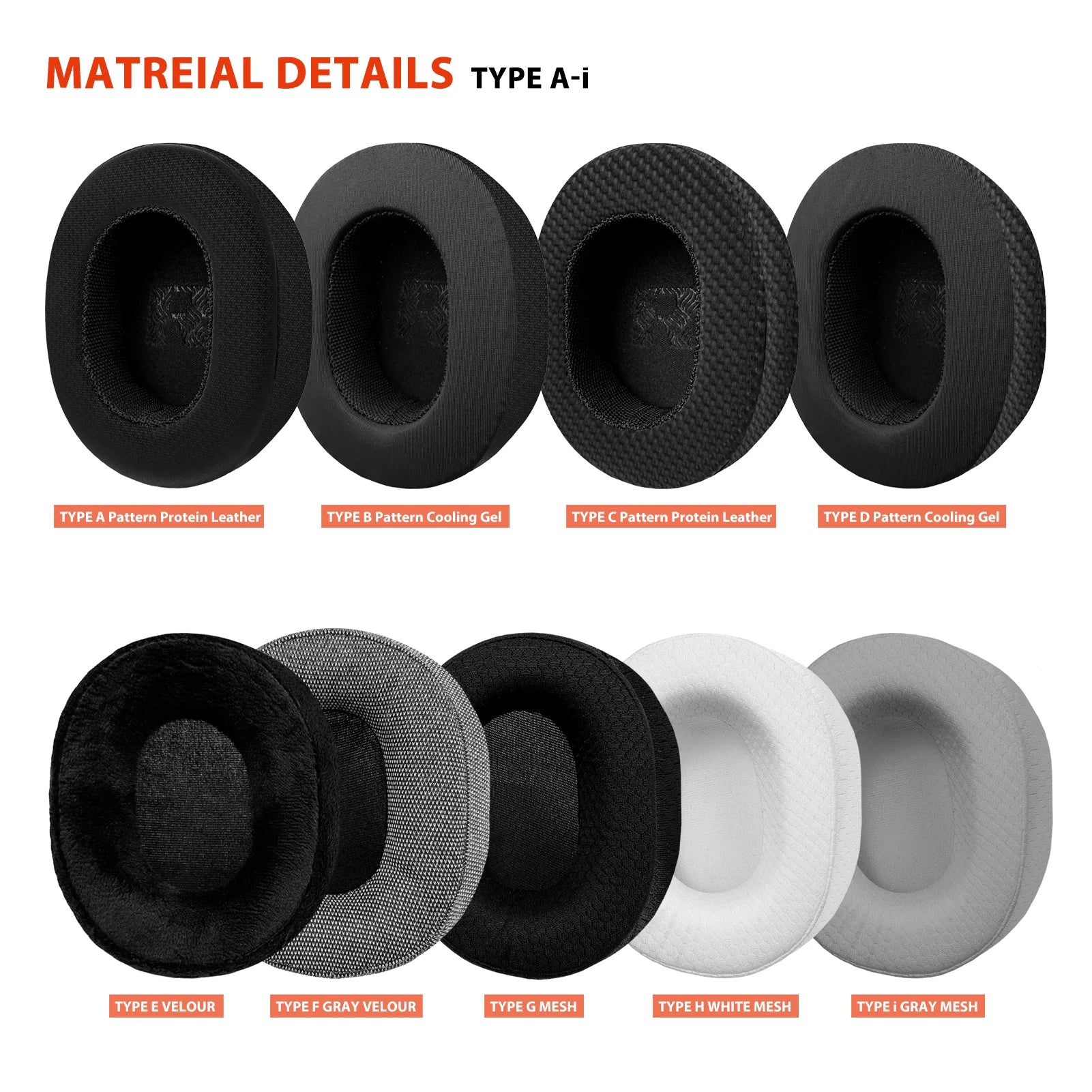 Nullmini Replacement Earpads for Klipsch Mode M40 Headphones Cooling Gel Ear Pads Cushion Sleeve