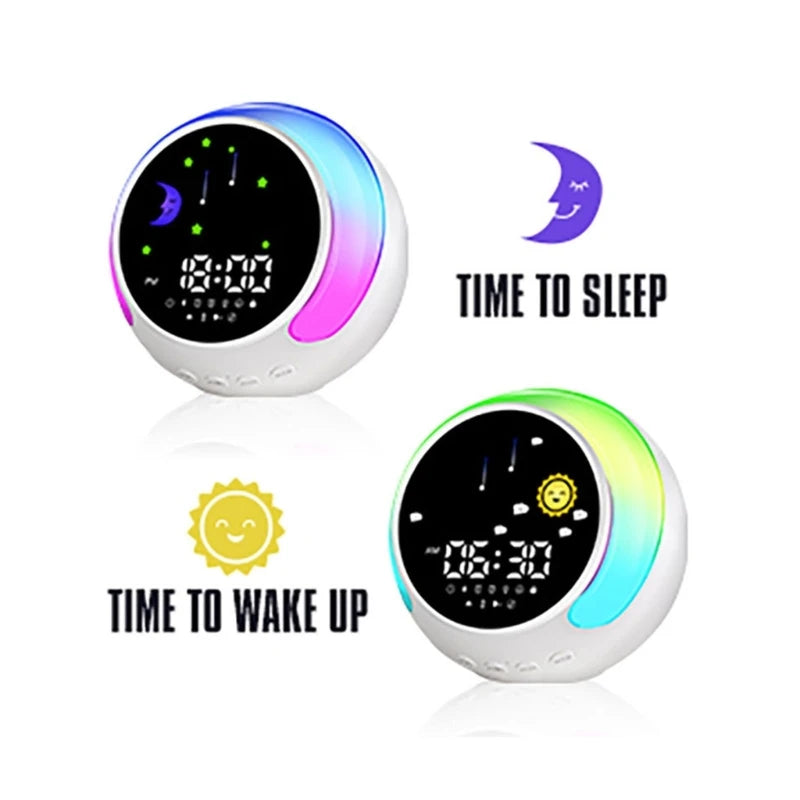 K5 AI  Bluetooth-Compatible Speaker Tabletop Alarm Clock With Colorfu LED Drop Shipping