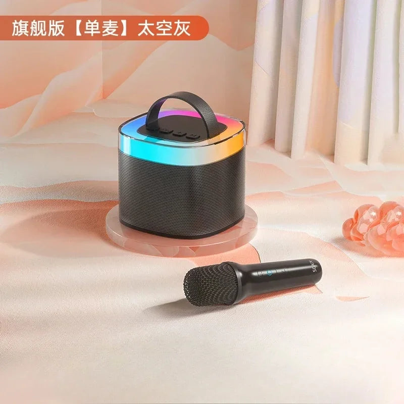 SOAIY SK2 Wireless Bluetooth Speaker With Microphone AI Voice Control for Small Family Gatherings Indoor Picnic Gaming Speaker