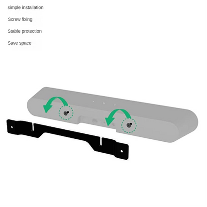 Soundbar Mount for Sonos Ray, Floating Wall Mounting Bracket for Sonos Ray Essential Sound Bar Under TV With Screws