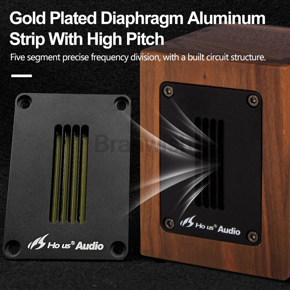 6Ohm New Brand Walnut Fever Independent Ribbon Super Tweeter External Tweeter Speaker Sound Box 30W