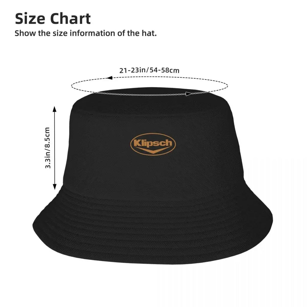 New Klipsch LogoCap Bucket Hat Sunhat Hats Cap Men's Women's