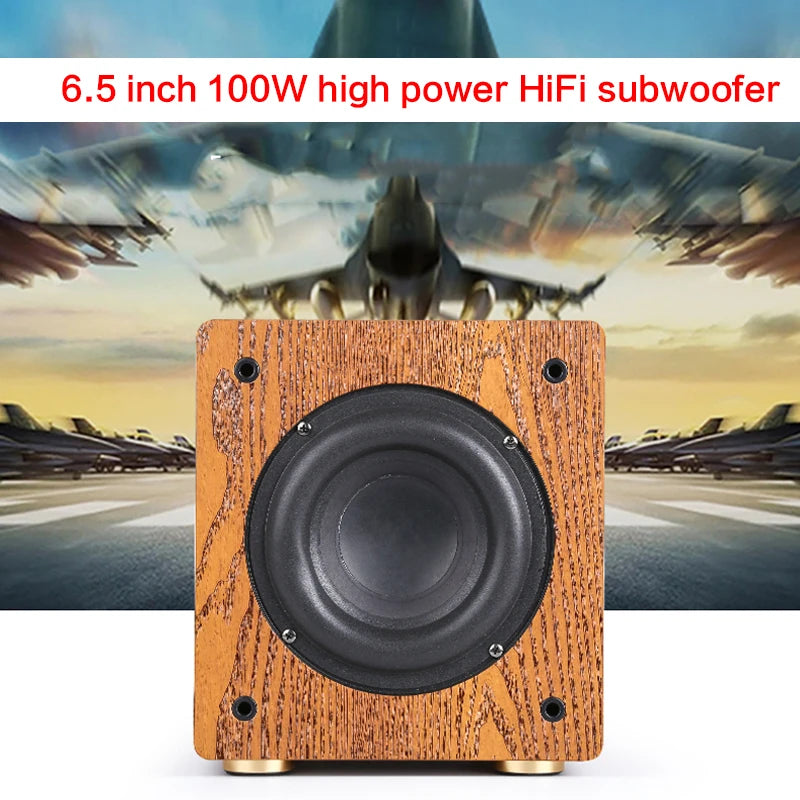 6.5Inch High-Power Subwoofer 100W Speaker Home Passive Subwoofer Audio DIY Home Theater HiFi Fever Large Magnetic Steel Speaker