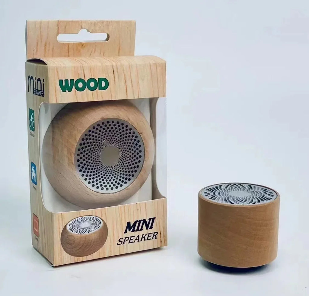 Retro Wooden Bluetooth Speaker Portable Creative Gift Solid Wood Mini Subwoofer Outdoor Small Audio Music Player Stereo Sound