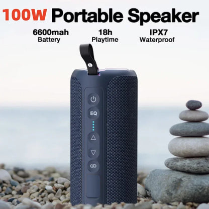 100W Wireless Soundbar Portable Stereo Subwoofer Music Track Tweeter Outdoor Travel Sound Box Caixa De Som Bluetooth Speaker