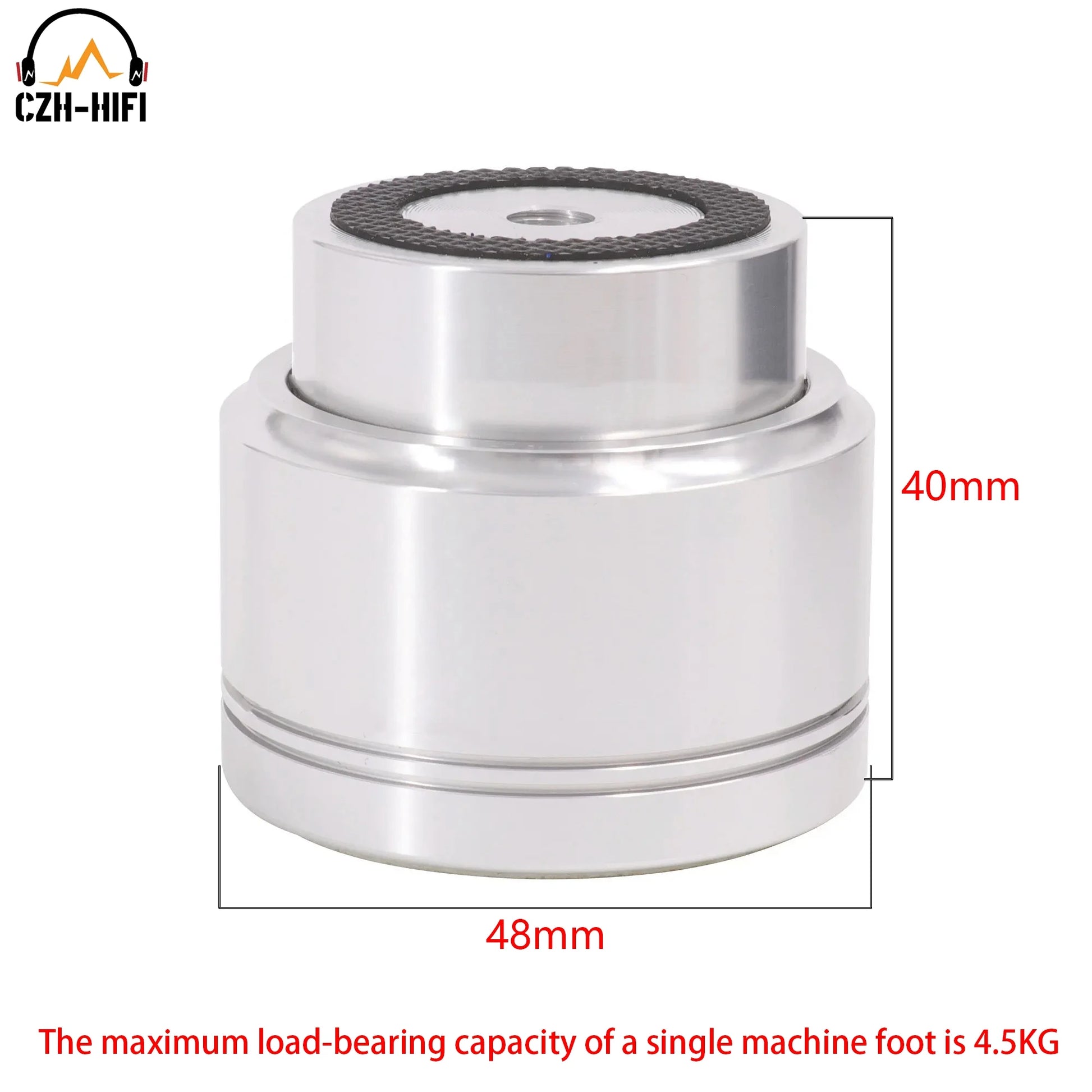 1pc Full Solid Aluminum Magnetic Suspension Isolation Stand Base Feet Pad Mat for Audio Speaker Amplifier Turntable Radio DAC