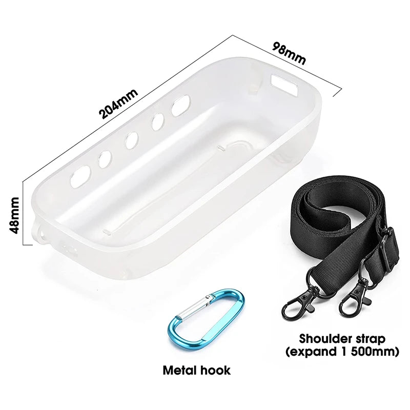 ZOPRORE TPU Portable Case Protective Travel Cover for Bose SoundLink Flex Bluetooth Speaker With Shoulder Strap and Carabiner