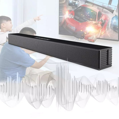 BS-18 Wireless Bluetooth Soundbar Stereo Speaker Home Surround Home Theater TV Sound Bar Subwoofer Music Player With Aux TF Card