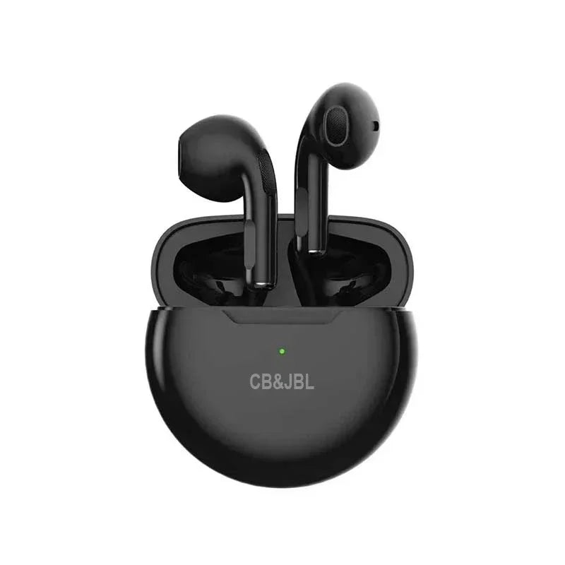 For CB&JBL Pro 6 HiFi Bluetooth Earphone IPX5 Life Waterproof Wireless Headphones for iPhone Xiaomi Headset Dual Mic Pro6 Earbud