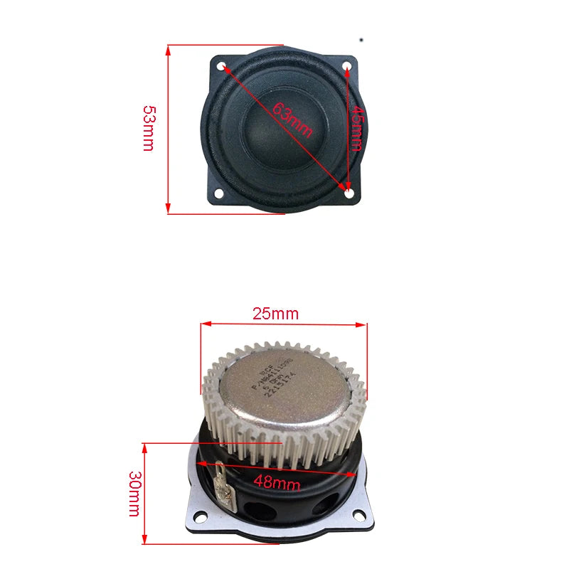 2 Inch Full Range Speaker for Bose Repair 6Ohm 30W Portable Speaker Paper Cone Cloth Edge With Heat Sink Audio Driver DIY 2PCS