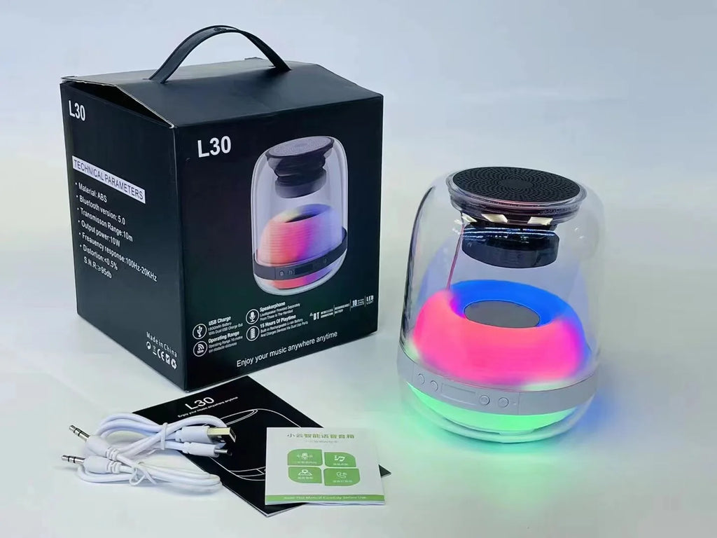 L20 Harman Kardon Fourth Generation 360 Degree LED Subwoofer HIFI Sound Quality Desktop Creative Wireless Bluetooth Speaker TF