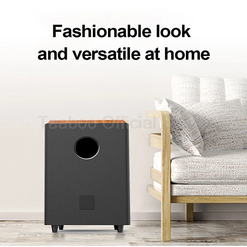 12 Inch Passive Subwoofer Speaker Long Stroke HiFi Fever Subwoofer Wooden Front High Fidelity Home Theater Amplifier Sound Box