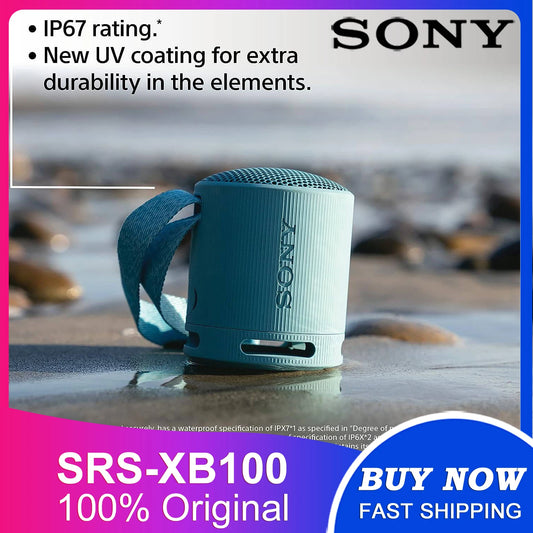 100% Original SONY SRS-XB100 Portable Wireless Speaker | XB100 | Bluetooth | 16 Hours | EXTRA BASS