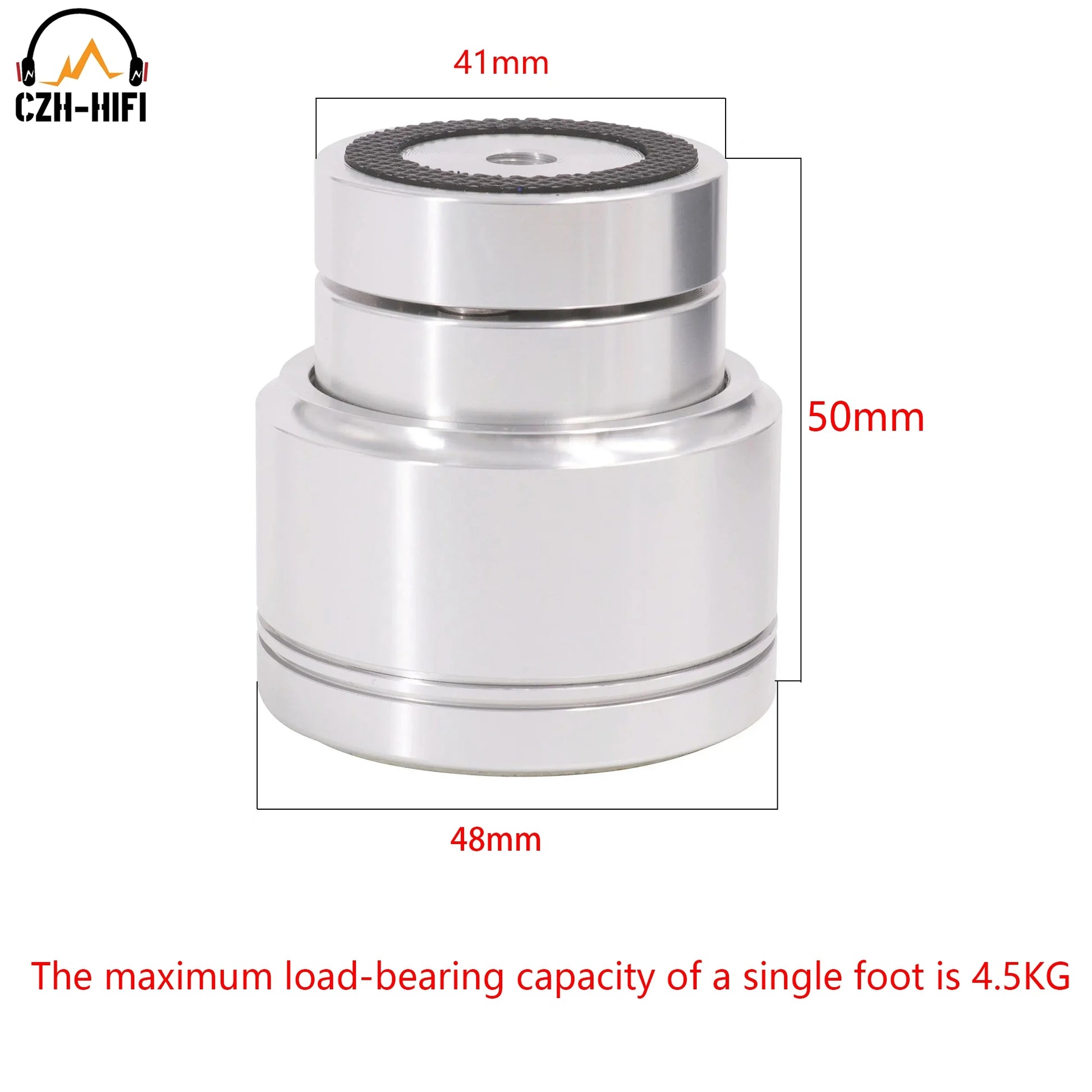 1pc Full Solid Aluminum Magnetic Suspension Isolation Stand Base Feet Pad Mat for Audio Speaker Amplifier Turntable Radio DAC
