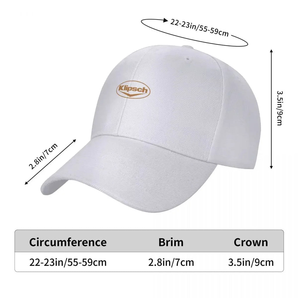 Klipsch LogoCap Baseball Cap Golf Cap Military Tactical Caps Hat Women Men's