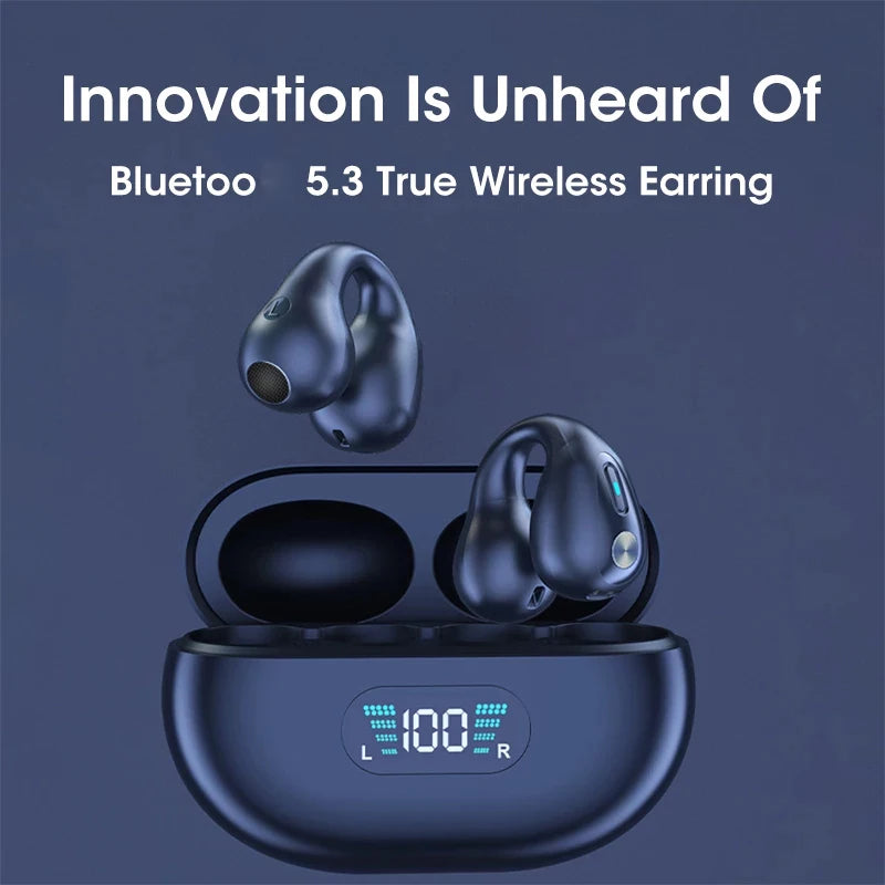 For Sony Wireless Earphones V5.3 Headphone for Ambie Sound Ear Cuffs TWS Earbuds HiFi Stereo Sports Waterproof Earhook Mic