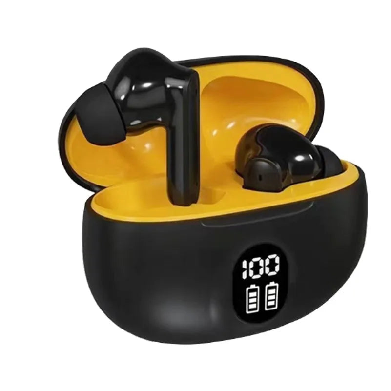 2024 New ENC Noise Cancelling Bluetooth Headset Long Battery Life Low Latency Power Display Touch Sports Stereo Earbuds