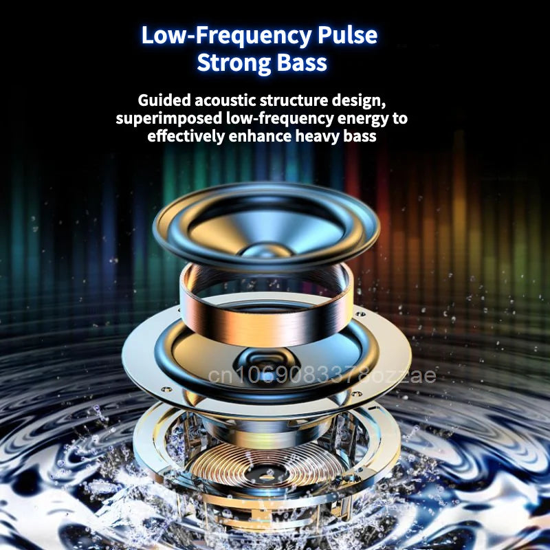 2023 Original 9D Stereo Bass Sound Smart Bluetooth TF Card Loud Double Speaker Subwoofer Outdoor Home Wireless Plug-In Mini Sale