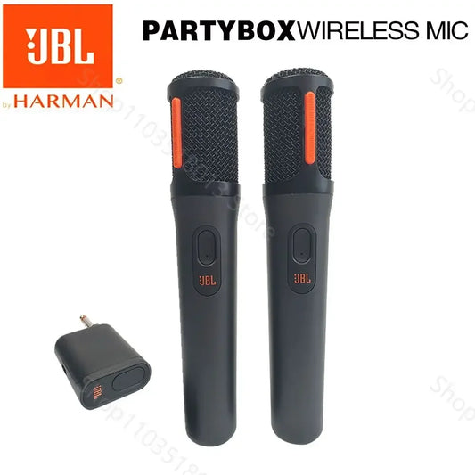 JBL Digital PartyBox PB UHF Wireless Rechargeable Portable Microphone System With Dual-Channel Receiver Clear Voice Crisp Sound