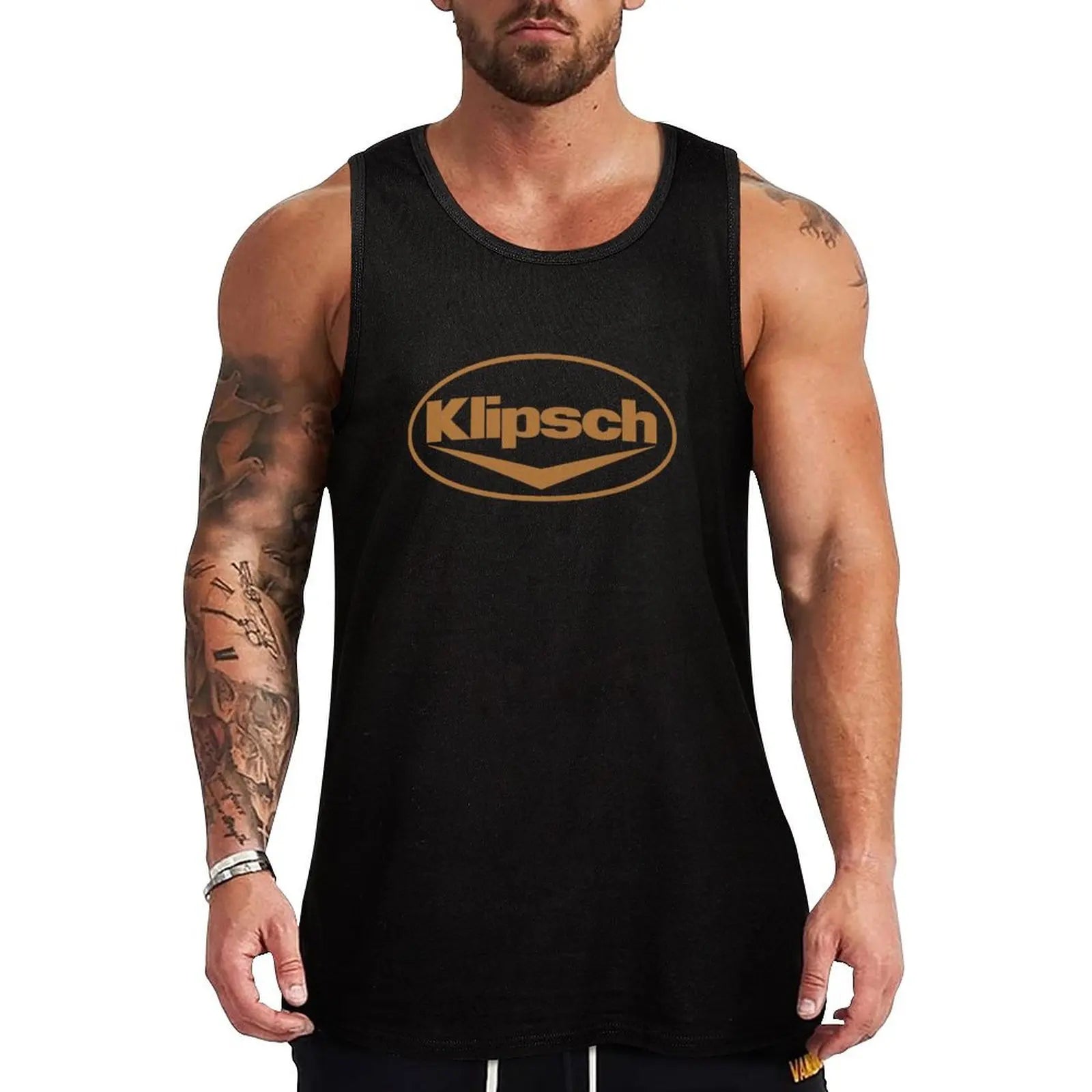 Klipsch Logo Tank Top Men's T Shirt Bodybuilding Clothing Man