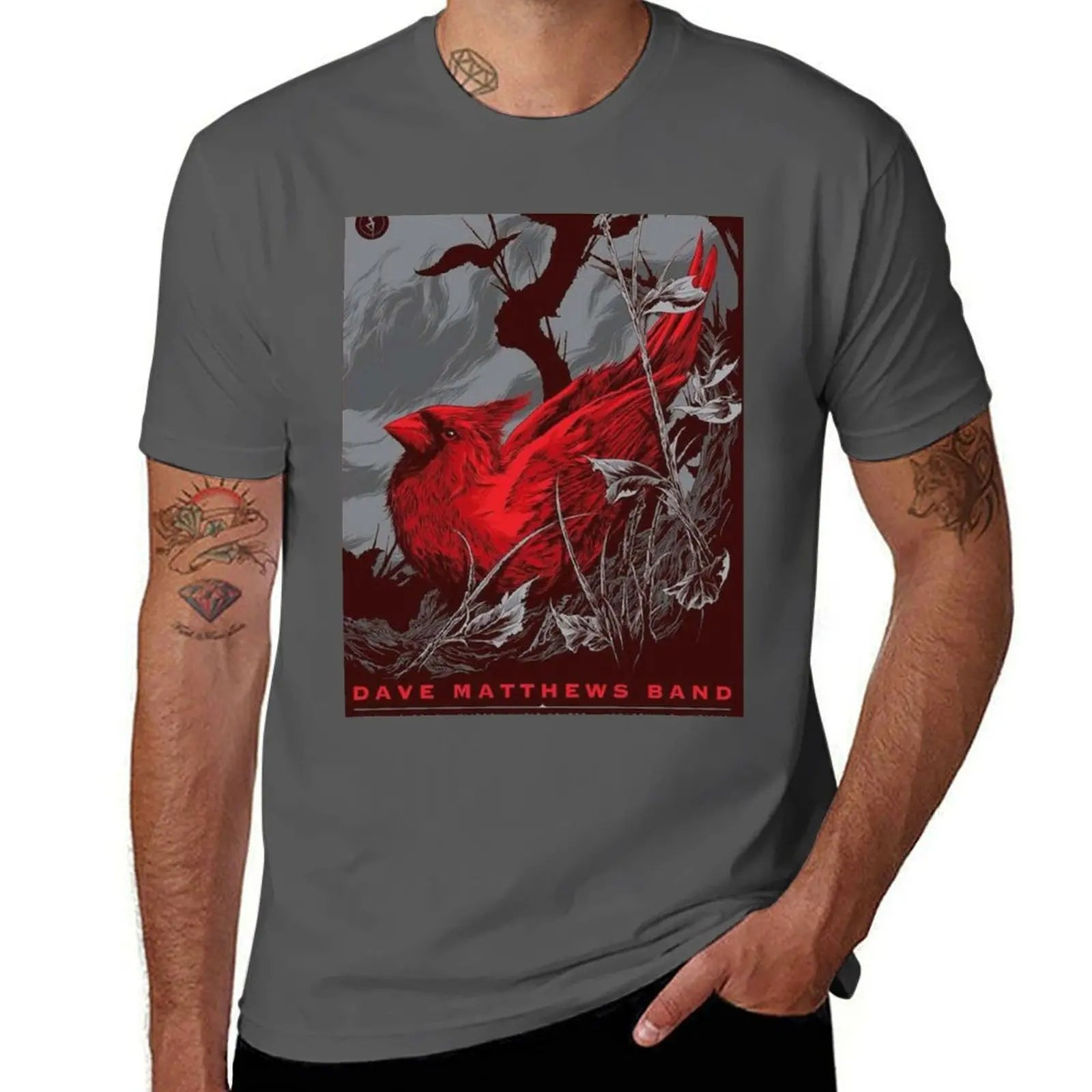 DMB 2015 July 18th Klipsch Music Center Nobleville T-Shirt Oversized Blacks Tees Vintage Mens Graphic T-Shirts Funny