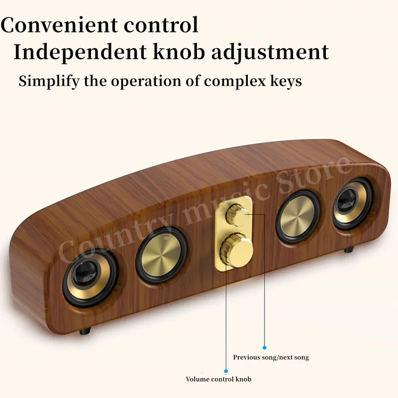 Retro Wireles Bluetooth Speakers Home Subwoofer Computer Desktop Game Sound Box Portable Sound-Bar Sound Blaster Caixa De Som