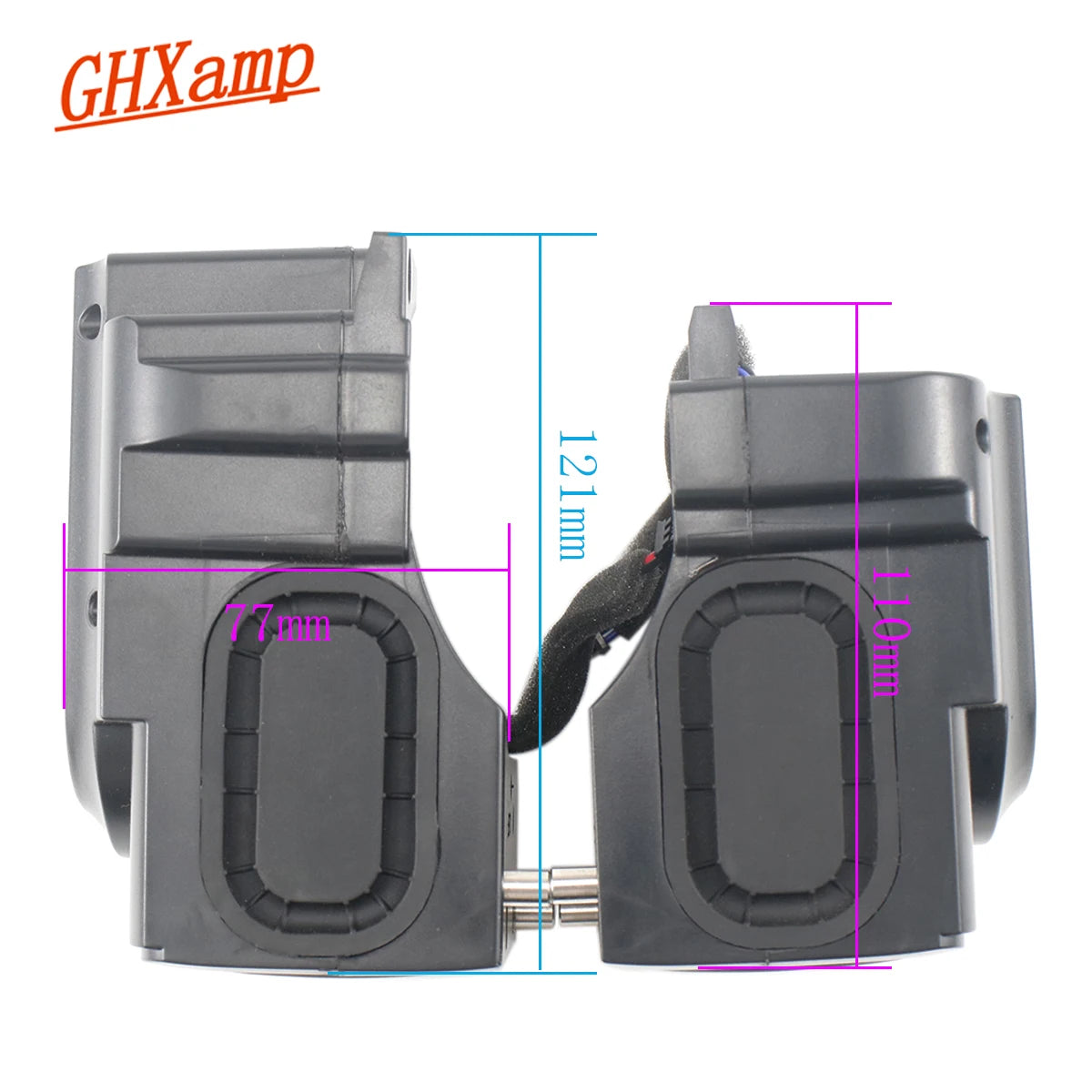 1Pairs GHXAMP for JAMO Full Range Small Speaker 2.25-Inch 60mm Horn+ Dual Bass Radiation Diaphragm Passive Box