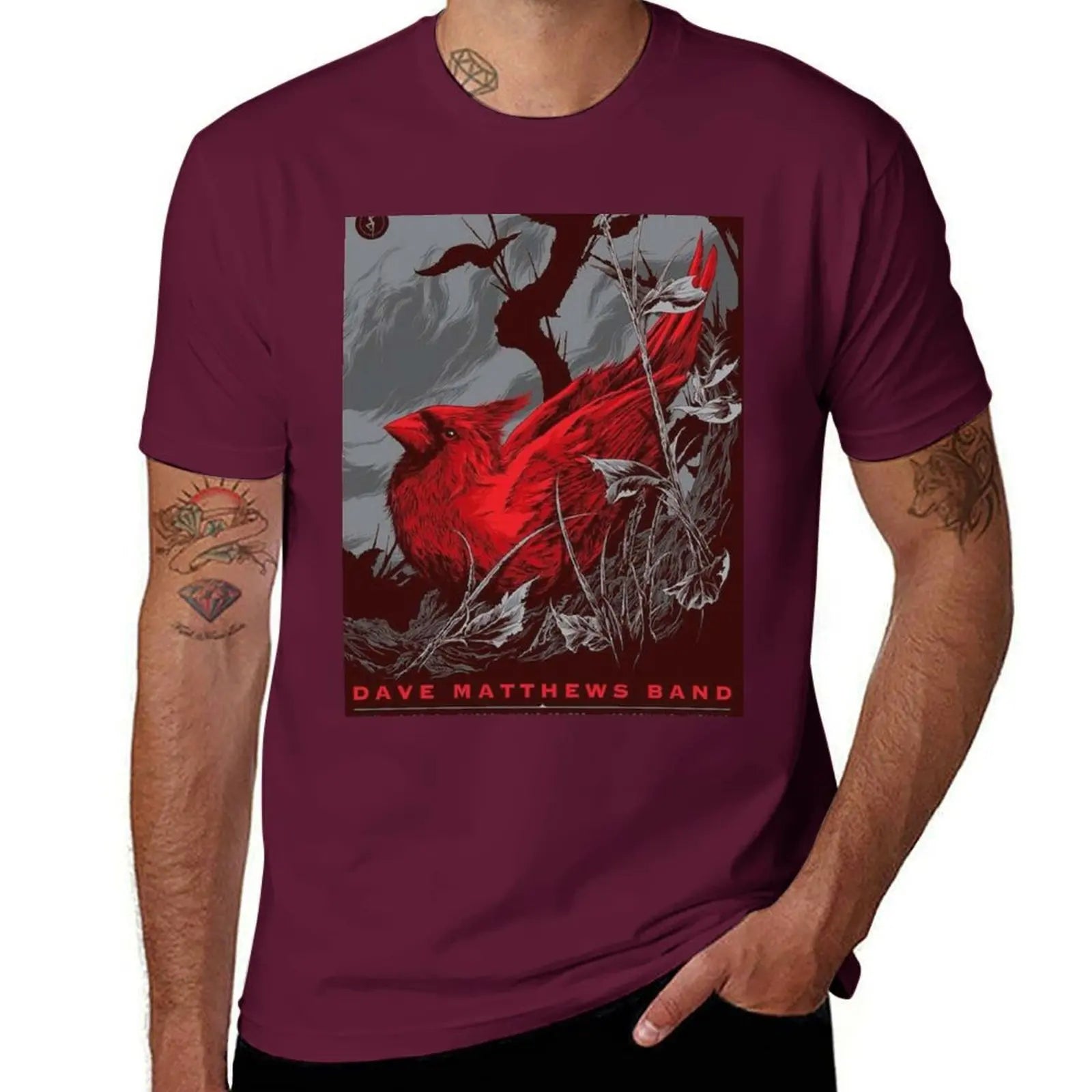 DMB 2015 July 18th Klipsch Music Center Nobleville T-Shirt Oversized Blacks Tees Vintage Mens Graphic T-Shirts Funny