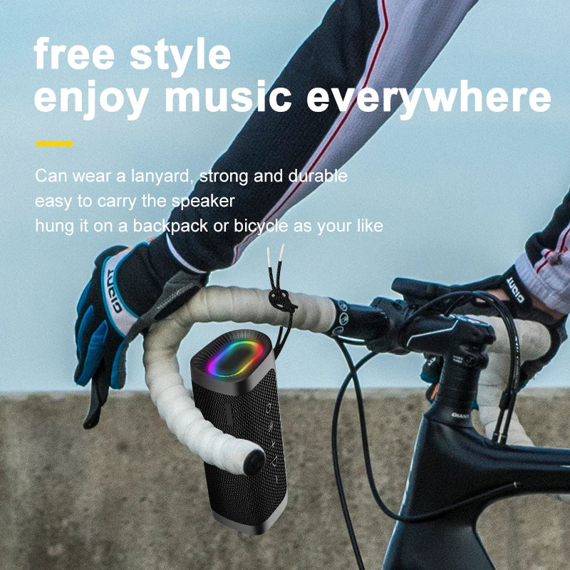 Direct Selling Waterproof Bluetooth Speaker Mini Cars Speakers 10w With RGB Light for  Journey