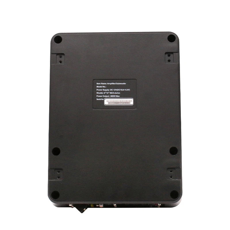 8/10Inch CarSubwoofer Audio 600W High-Power Aluminum Alloy Speaker Underseat Woofer Modification Ultra-Thin Amplified Subwoofer