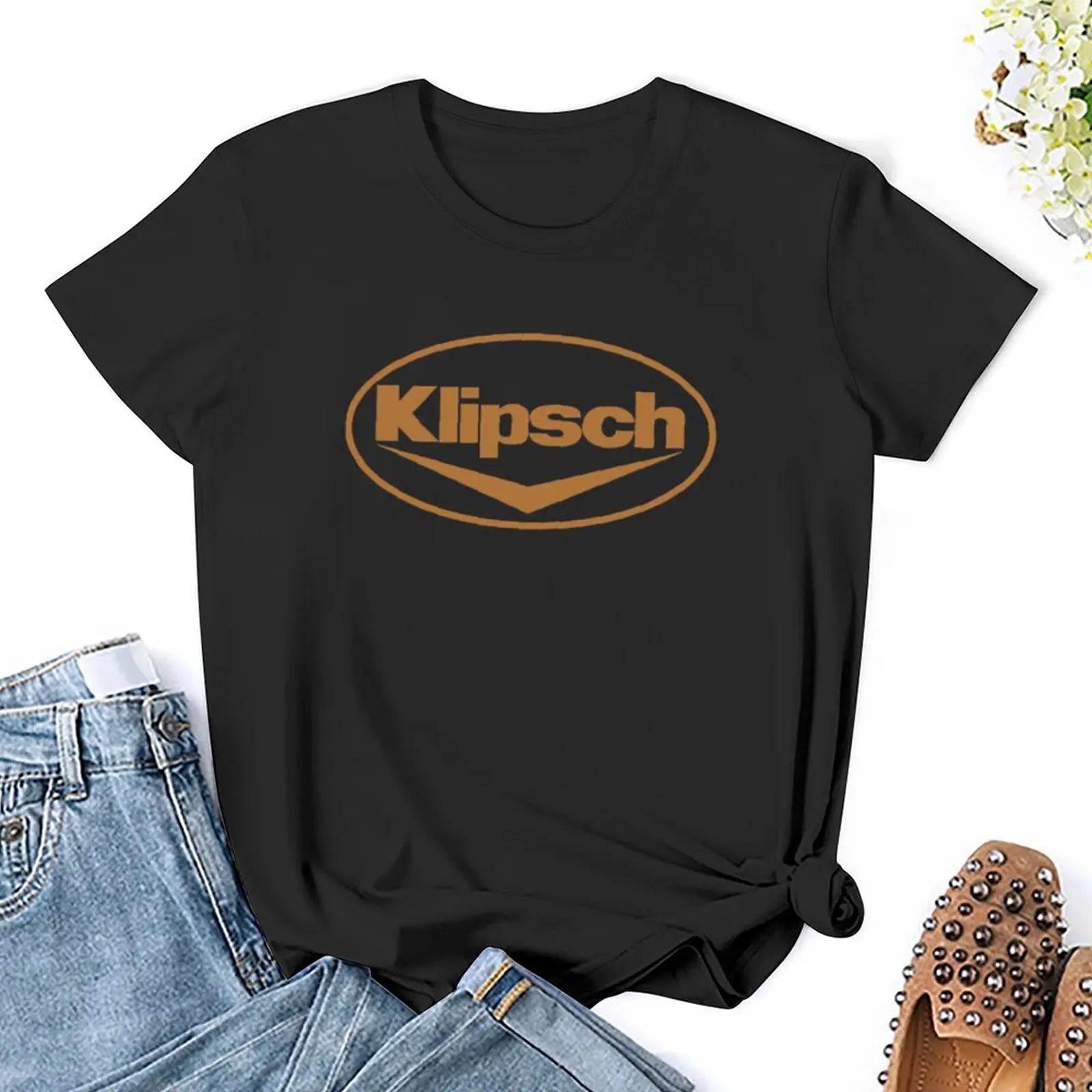 Klipsch Logo T-Shirt Plus Size Tops Cute Clothes Tops Women Clothes