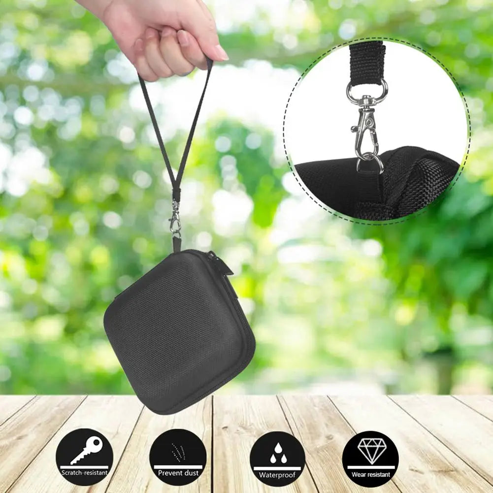 Portable Wireless Bluetooth EVA Speaker Case for Tribit StormBox Micro Audio Cable Carrying Travel Bag-Black Drop Shipping