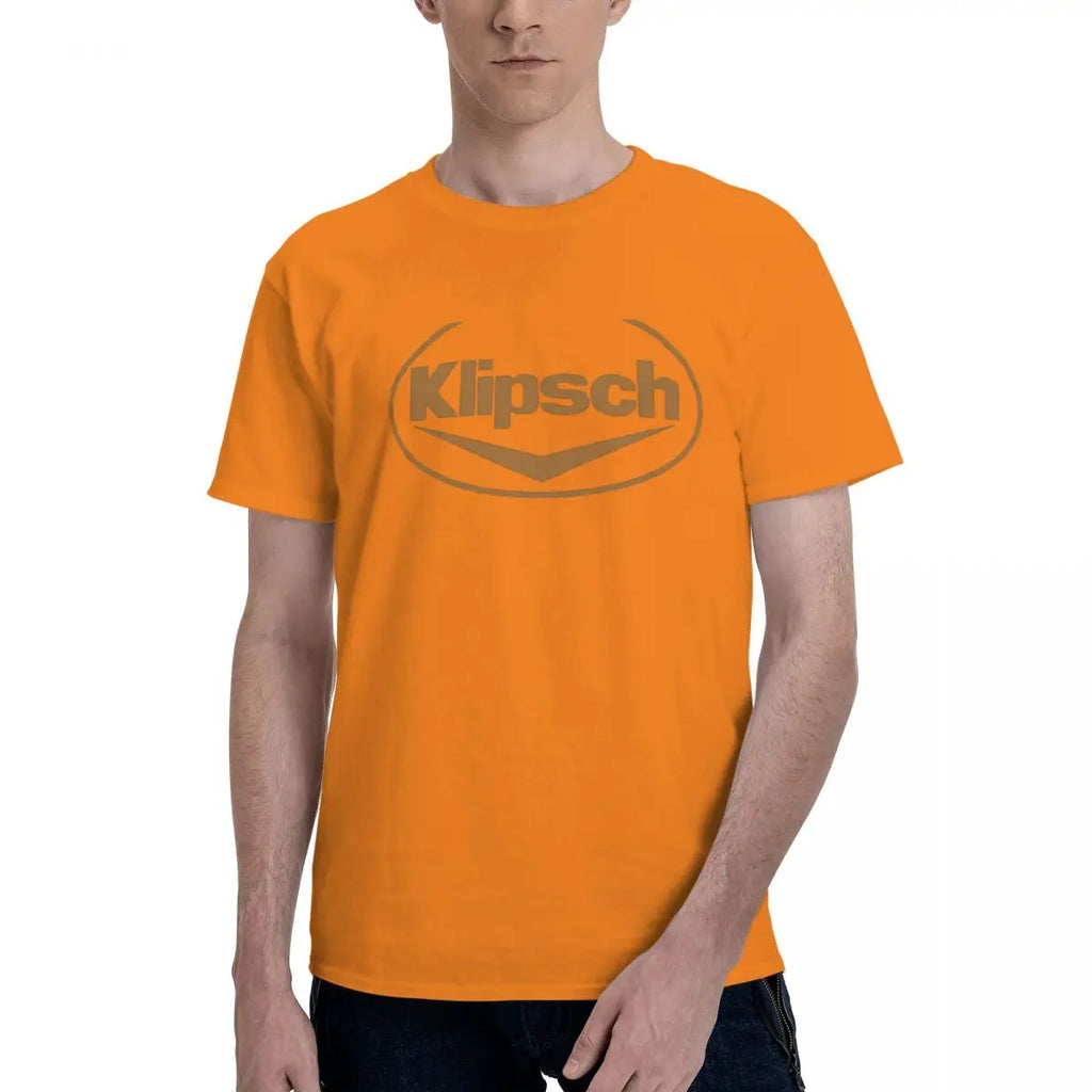Best Selling Klipsch Logo T-Shirt Anime T-Shirt Tops T Shirt for Men Oversized T-Shirt New Streetwear O-Neck Cotton T Shirts
