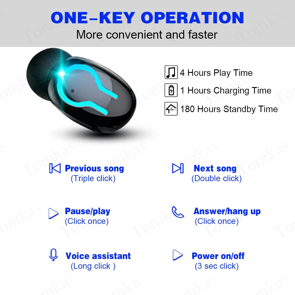 2022 Hot Sell Q66 True Wireless Earbuds Headset Fone Wireless Headphones Audifonos Q66 TWS Earphone With 6000mAH Power Bank