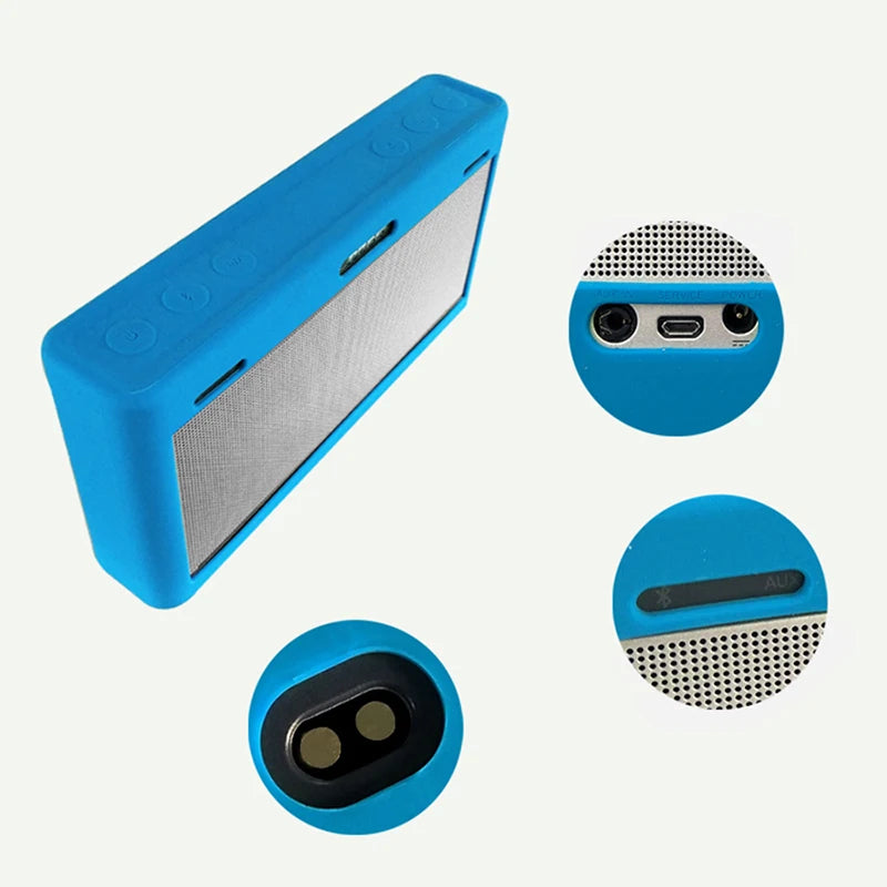 ZOPRORE Portable Durable Silicone Protective Cover for Bose Soundlink 3 Bluetooth Wireless Speaker Travel Carrying Case